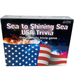 5 for $25| Sea To Shining Sea USA Trivia The Patriotic Trivia Game, NEW
